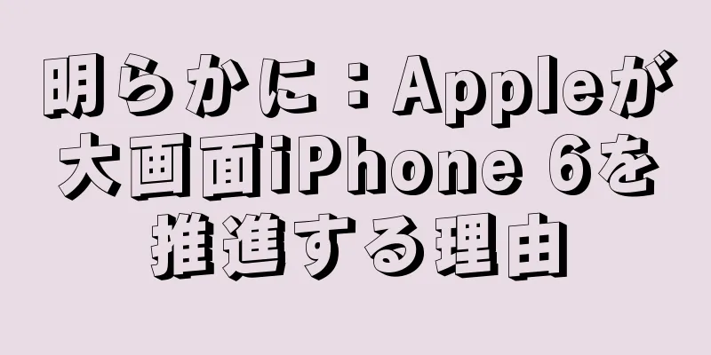 明らかに：Appleが大画面iPhone 6を推進する理由