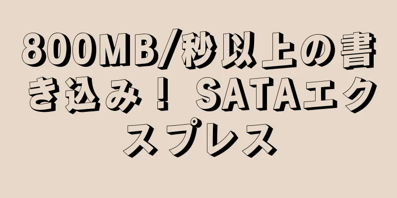 800MB/秒以上の書き込み！ SATAエクスプレス