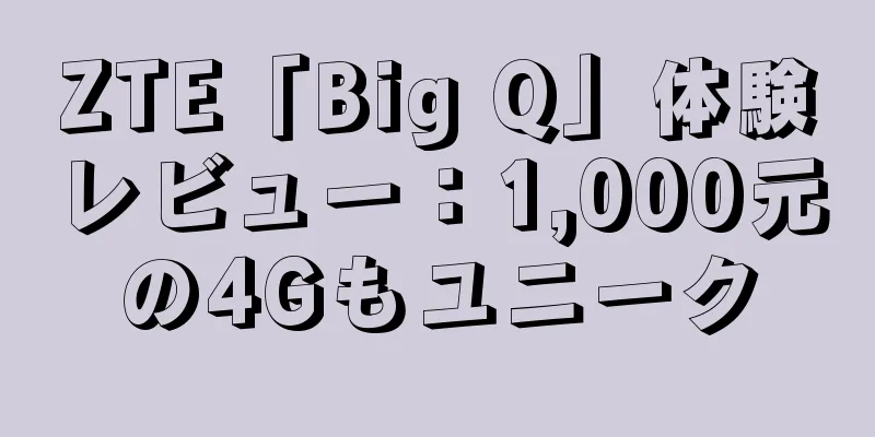 ZTE「Big Q」体験レビュー：1,000元の4Gもユニーク