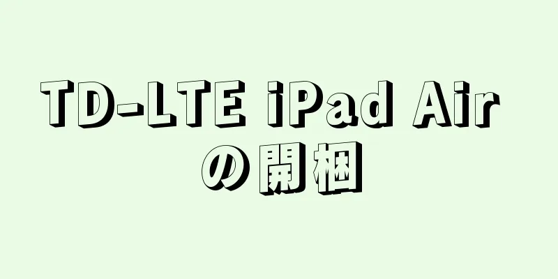 TD-LTE iPad Air の開梱