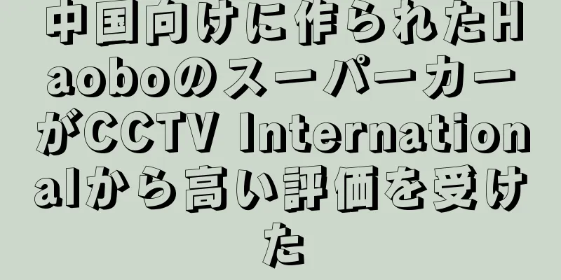 中国向けに作られたHaoboのスーパーカーがCCTV Internationalから高い評価を受けた