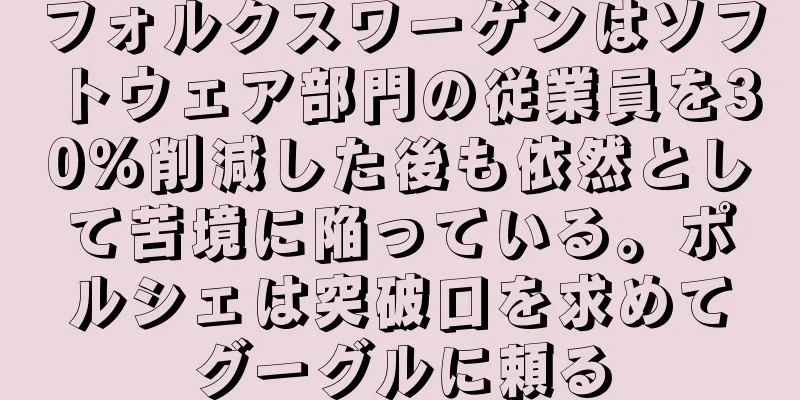 フォルクスワーゲンはソフトウェア部門の従業員を30％削減した後も依然として苦境に陥っている。ポルシェは突破口を求めてグーグルに頼る
