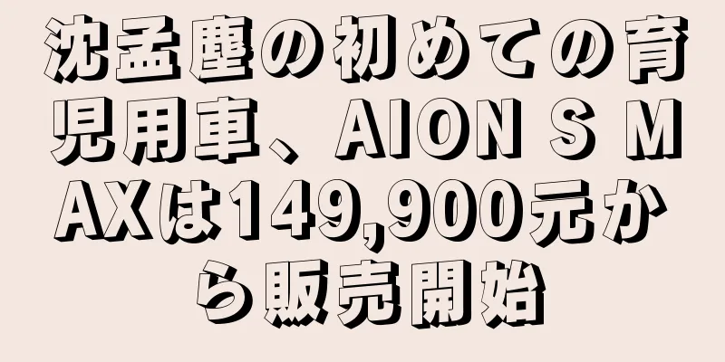 沈孟塵の初めての育児用車、AION S MAXは149,900元から販売開始