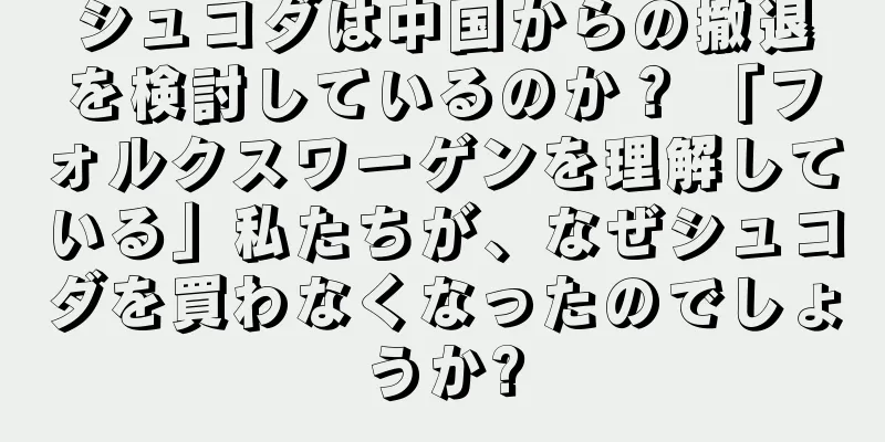 シュコダは中国からの撤退を検討しているのか？ 「フォルクスワーゲンを理解している」私たちが、なぜシュコダを買わなくなったのでしょうか?