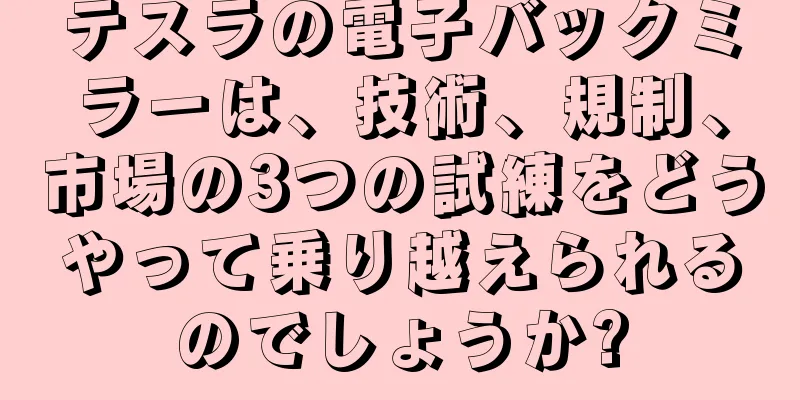 テスラの電子バックミラーは、技術、規制、市場の3つの試練をどうやって乗り越えられるのでしょうか?