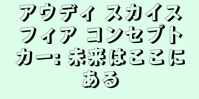 アウディ スカイスフィア コンセプトカー: 未来はここにある