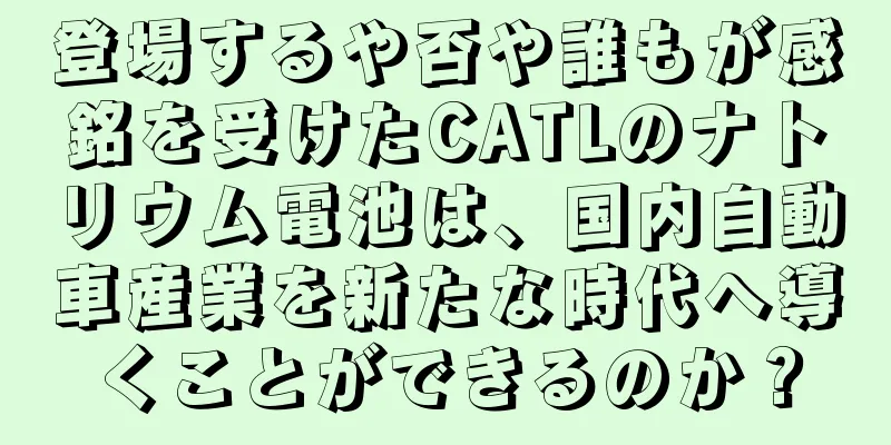 登場するや否や誰もが感銘を受けたCATLのナトリウム電池は、国内自動車産業を新たな時代へ導くことができるのか？