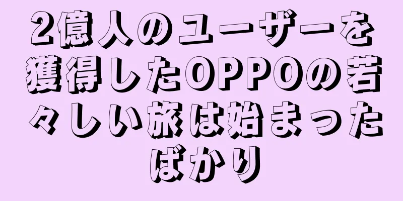 2億人のユーザーを獲得したOPPOの若々しい旅は始まったばかり