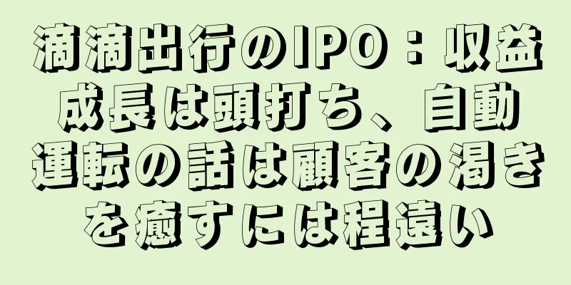 滴滴出行のIPO：収益成長は頭打ち、自動運転の話は顧客の渇きを癒すには程遠い