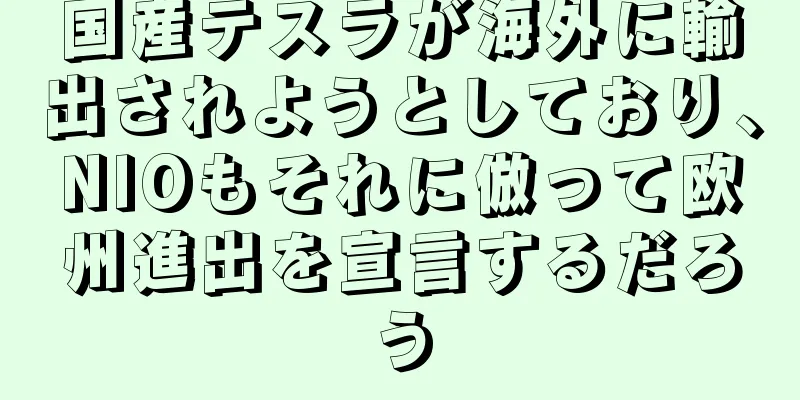 国産テスラが海外に輸出されようとしており、NIOもそれに倣って欧州進出を宣言するだろう