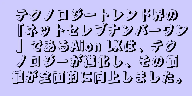 テクノロジートレンド界の「ネットセレブナンバーワン」であるAion LXは、テクノロジーが進化し、その価値が全面的に向上しました。