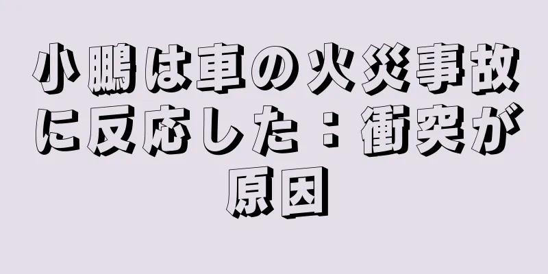 小鵬は車の火災事故に反応した：衝突が原因