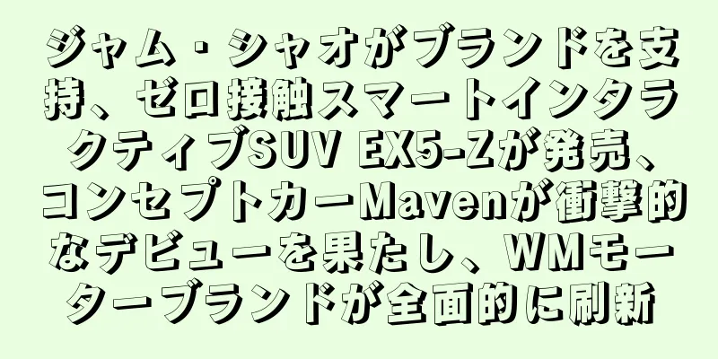 ジャム・シャオがブランドを支持、ゼロ接触スマートインタラクティブSUV EX5-Zが発売、コンセプトカーMavenが衝撃的なデビューを果たし、WMモーターブランドが全面的に刷新