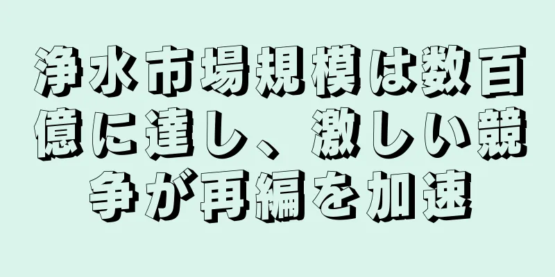 浄水市場規模は数百億に達し、激しい競争が再編を加速