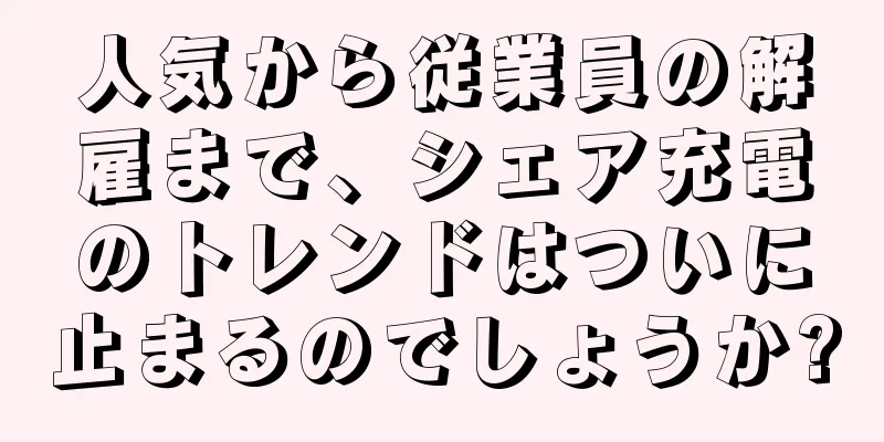 人気から従業員の解雇まで、シェア充電のトレンドはついに止まるのでしょうか?
