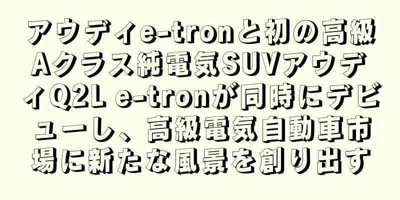アウディe-tronと初の高級Aクラス純電気SUVアウディQ2L e-tronが同時にデビューし、高級電気自動車市場に新たな風景を創り出す
