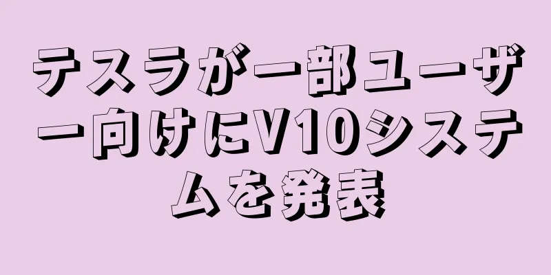 テスラが一部ユーザー向けにV10システムを発表