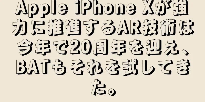 Apple iPhone Xが強力に推進するAR技術は今年で20周年を迎え、BATもそれを試してきた。