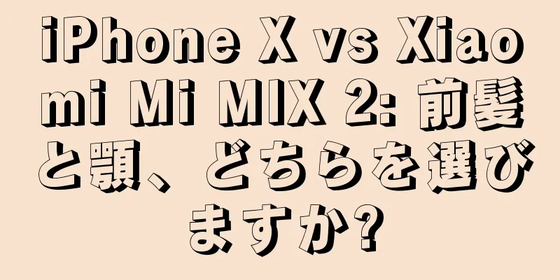 iPhone X vs Xiaomi Mi MIX 2: 前髪と顎、どちらを選びますか?