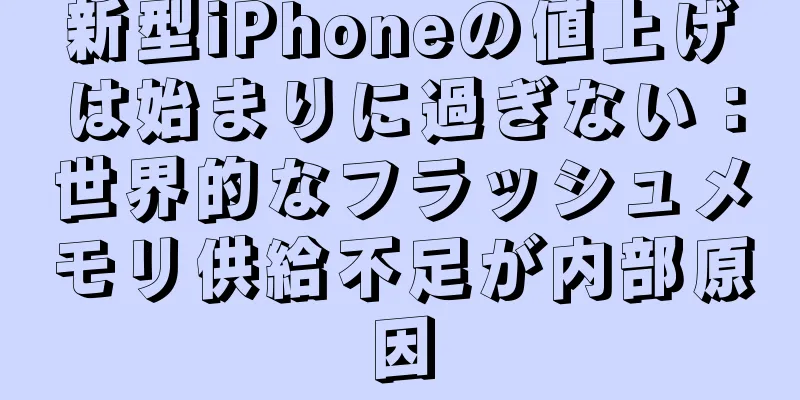 新型iPhoneの値上げは始まりに過ぎない：世界的なフラッシュメモリ供給不足が内部原因