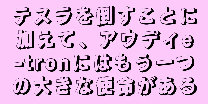 テスラを倒すことに加えて、アウディe-tronにはもう一つの大きな使命がある
