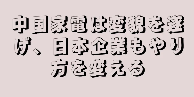 中国家電は変貌を遂げ、日本企業もやり方を変える