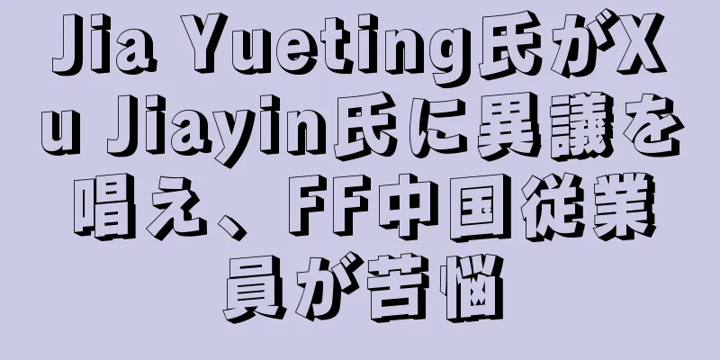 Jia Yueting氏がXu Jiayin氏に異議を唱え、FF中国従業員が苦悩