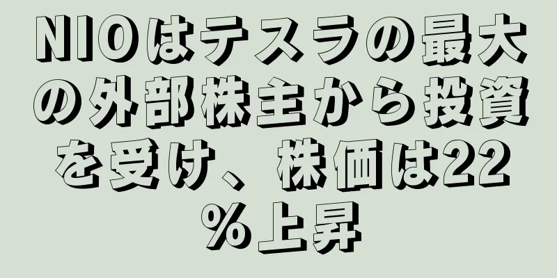 NIOはテスラの最大の外部株主から投資を受け、株価は22％上昇