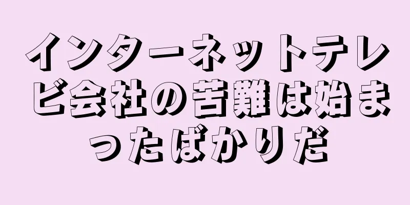 インターネットテレビ会社の苦難は始まったばかりだ
