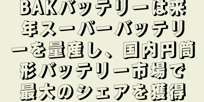 BAKバッテリーは来年スーパーバッテリーを量産し、国内円筒形バッテリー市場で最大のシェアを獲得