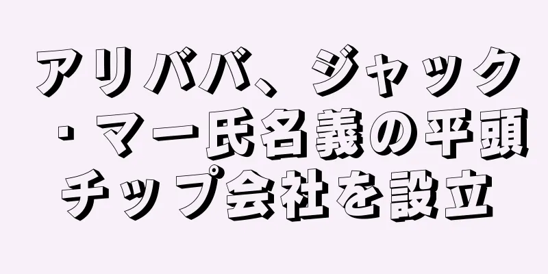 アリババ、ジャック・マー氏名義の平頭チップ会社を設立