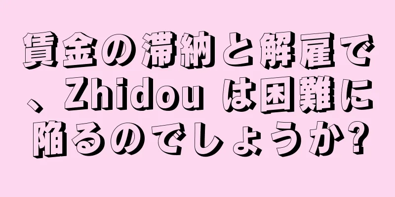 賃金の滞納と解雇で、Zhidou は困難に陥るのでしょうか?