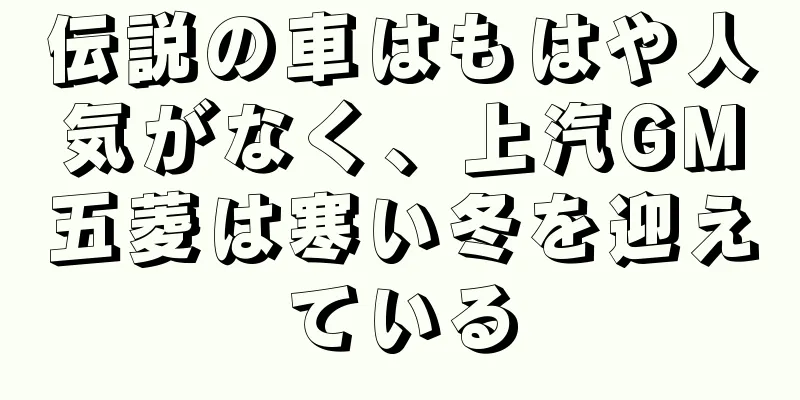 伝説の車はもはや人気がなく、上汽GM五菱は寒い冬を迎えている