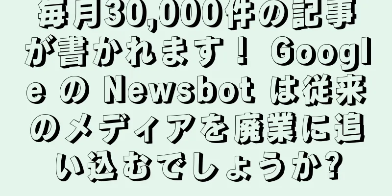毎月30,000件の記事が書かれます！ Google の Newsbot は従来のメディアを廃業に追い込むでしょうか?