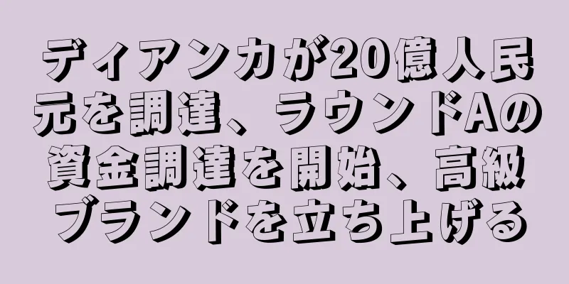 ディアンカが20億人民元を調達、ラウンドAの資金調達を開始、高級ブランドを立ち上げる