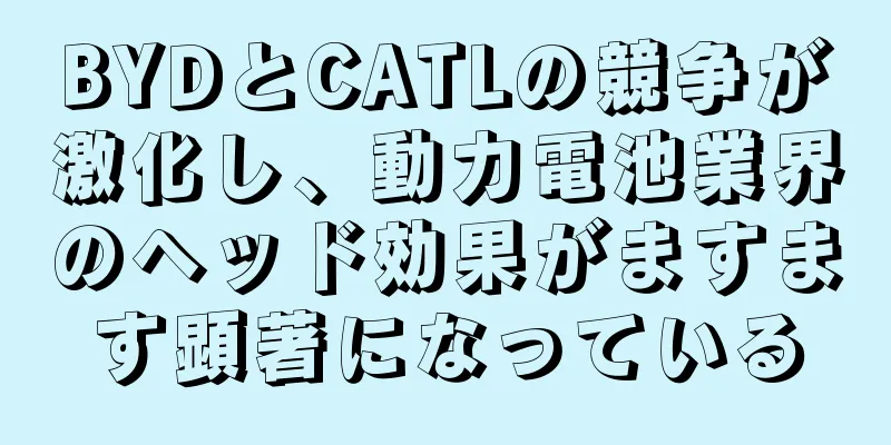 BYDとCATLの競争が激化し、動力電池業界のヘッド効果がますます顕著になっている