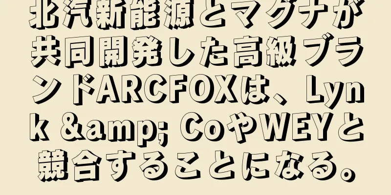 北汽新能源とマグナが共同開発した高級ブランドARCFOXは、Lynk & CoやWEYと競合することになる。