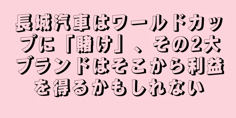 長城汽車はワールドカップに「賭け」、その2大ブランドはそこから利益を得るかもしれない