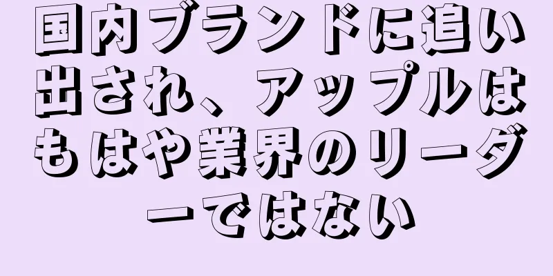 国内ブランドに追い出され、アップルはもはや業界のリーダーではない