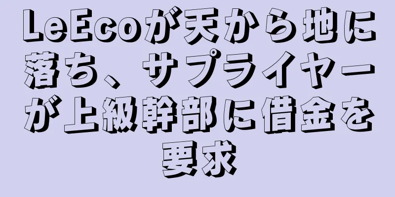 LeEcoが天から地に落ち、サプライヤーが上級幹部に借金を要求