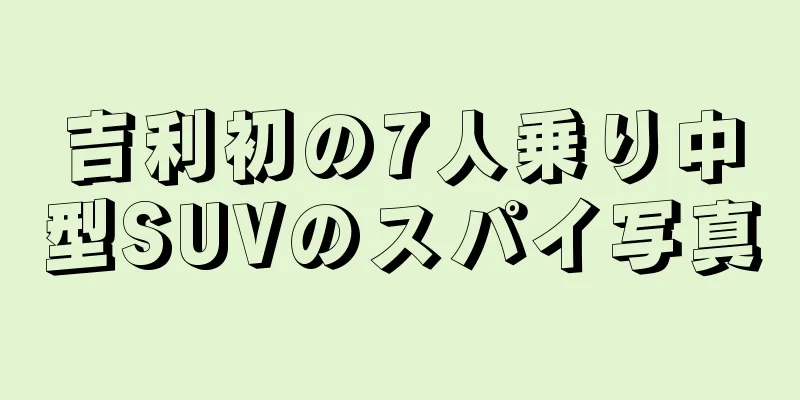 吉利初の7人乗り中型SUVのスパイ写真