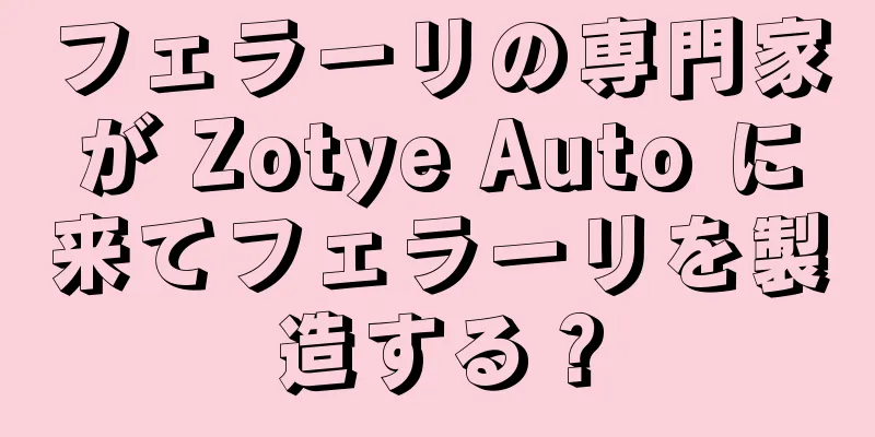 フェラーリの専門家が Zotye Auto に来てフェラーリを製造する？