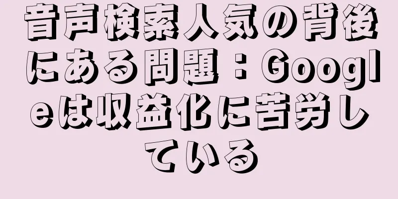 音声検索人気の背後にある問題：Googleは収益化に苦労している