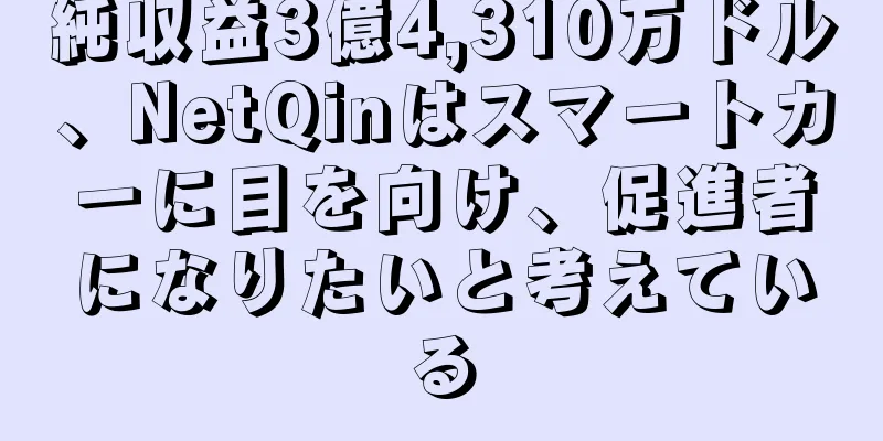 純収益3億4,310万ドル、NetQinはスマートカーに目を向け、促進者になりたいと考えている