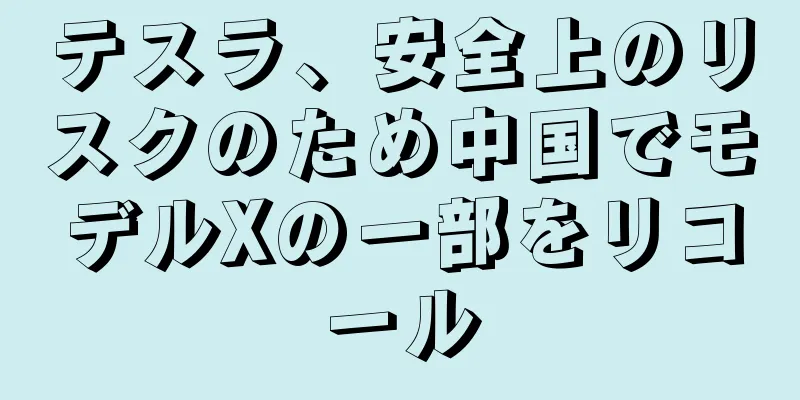 テスラ、安全上のリスクのため中国でモデルXの一部をリコール