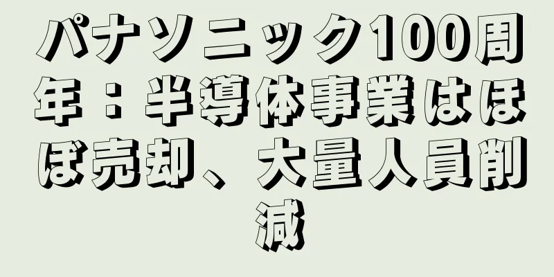 パナソニック100周年：半導体事業はほぼ売却、大量人員削減