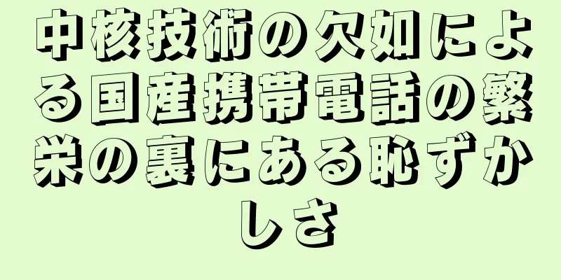 中核技術の欠如による国産携帯電話の繁栄の裏にある恥ずかしさ