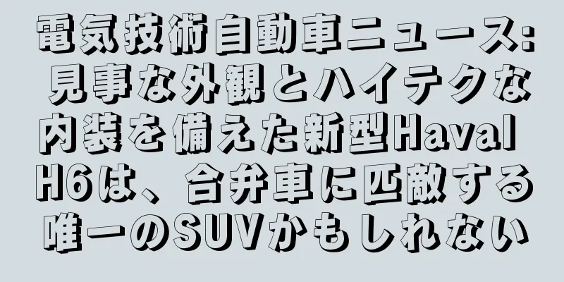 電気技術自動車ニュース: 見事な外観とハイテクな内装を備えた新型Haval H6は、合弁車に匹敵する唯一のSUVかもしれない