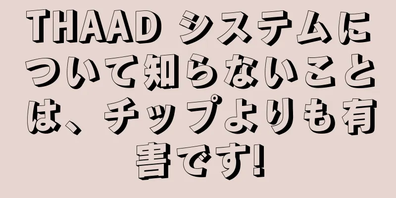 THAAD システムについて知らないことは、チップよりも有害です!