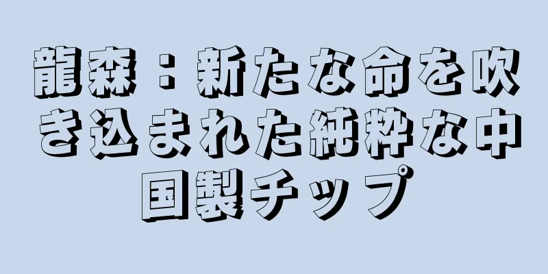 龍森：新たな命を吹き込まれた純粋な中国製チップ